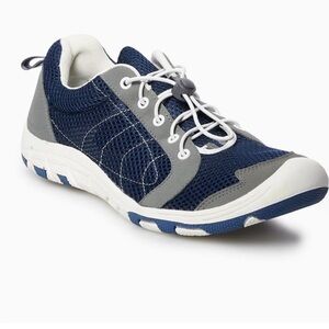 RocSoc Men’s Navy‎ Blue Grey Water Boat Shoes Boat Shoes Size 9